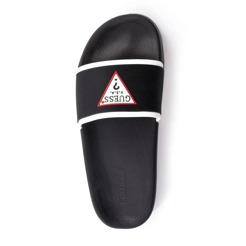 GUESS Eruba Mens Logo Sneakers - Black