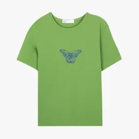 Indie Green Butterfly T-Shirt