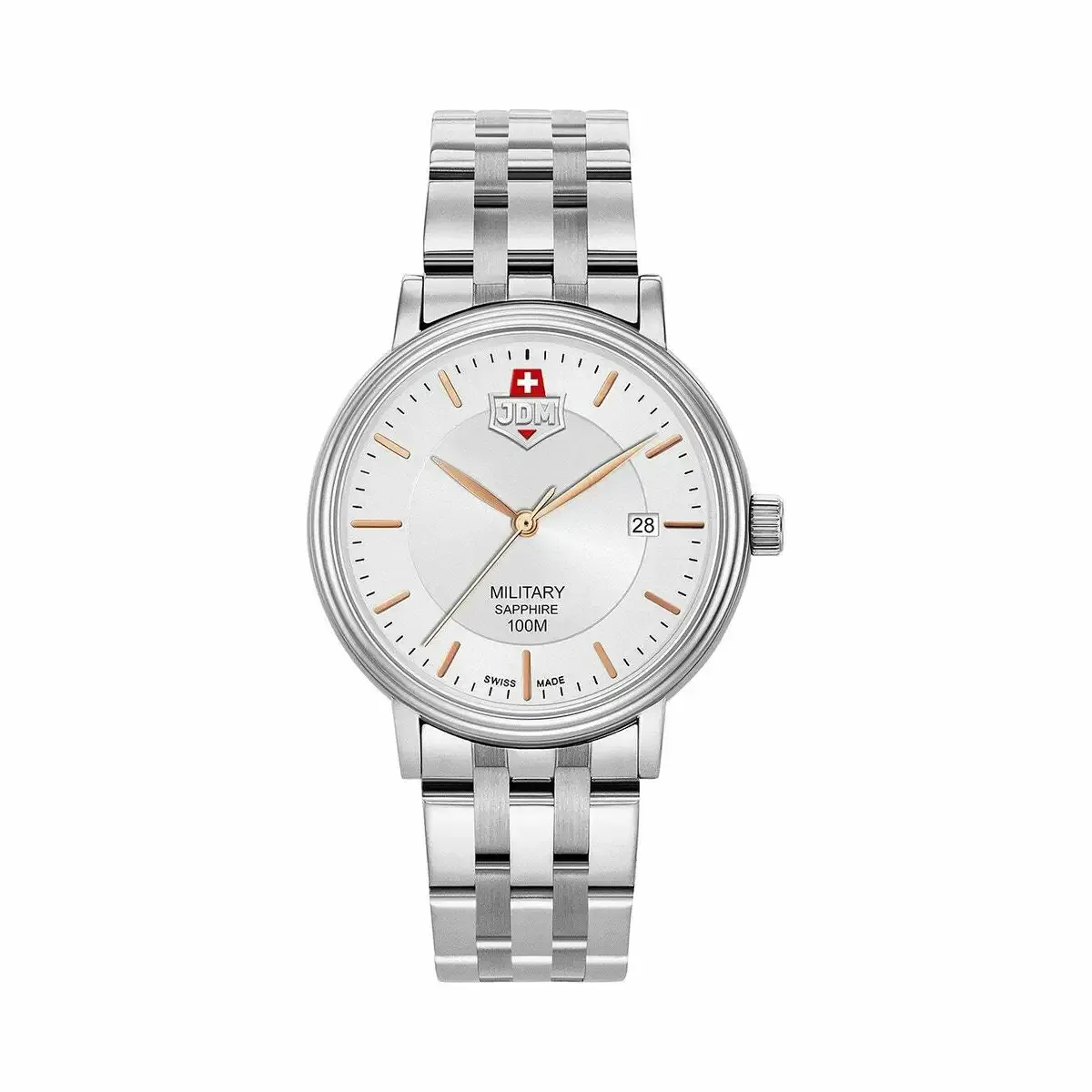 JDM Military (Jacques Du Manoir) - WG004-01 - Kilo - Stainless Steel Wrist Watch for Men - 10 ATM