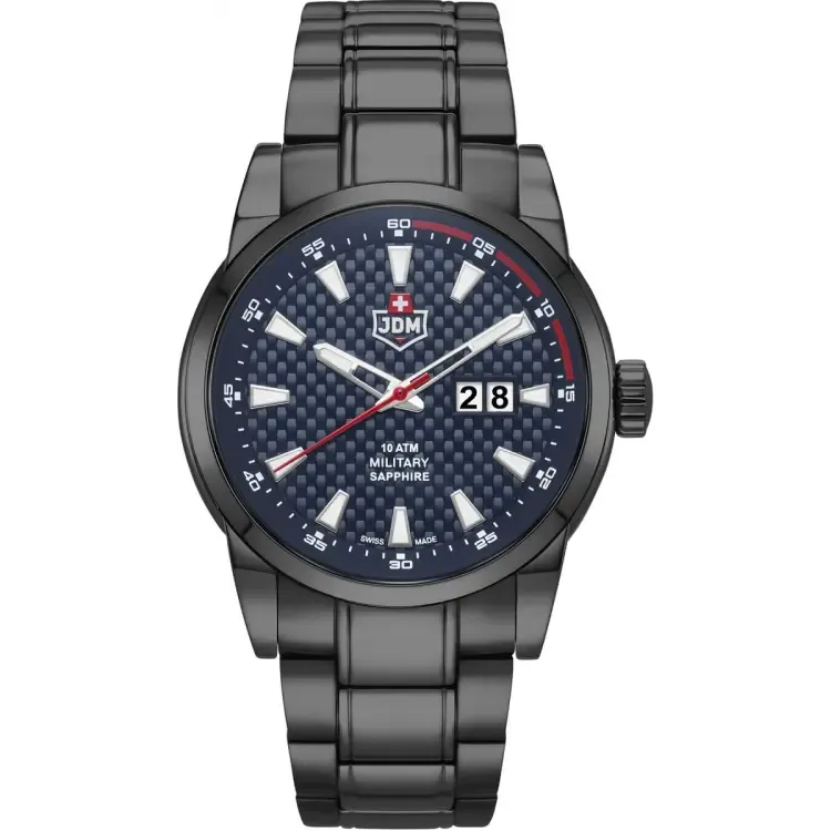 JDM Military (Jacques Du Manoir) - WG013-06 - FOXTROT - Made In Switzerland - Wrist Watch for Men - 10 ATM.