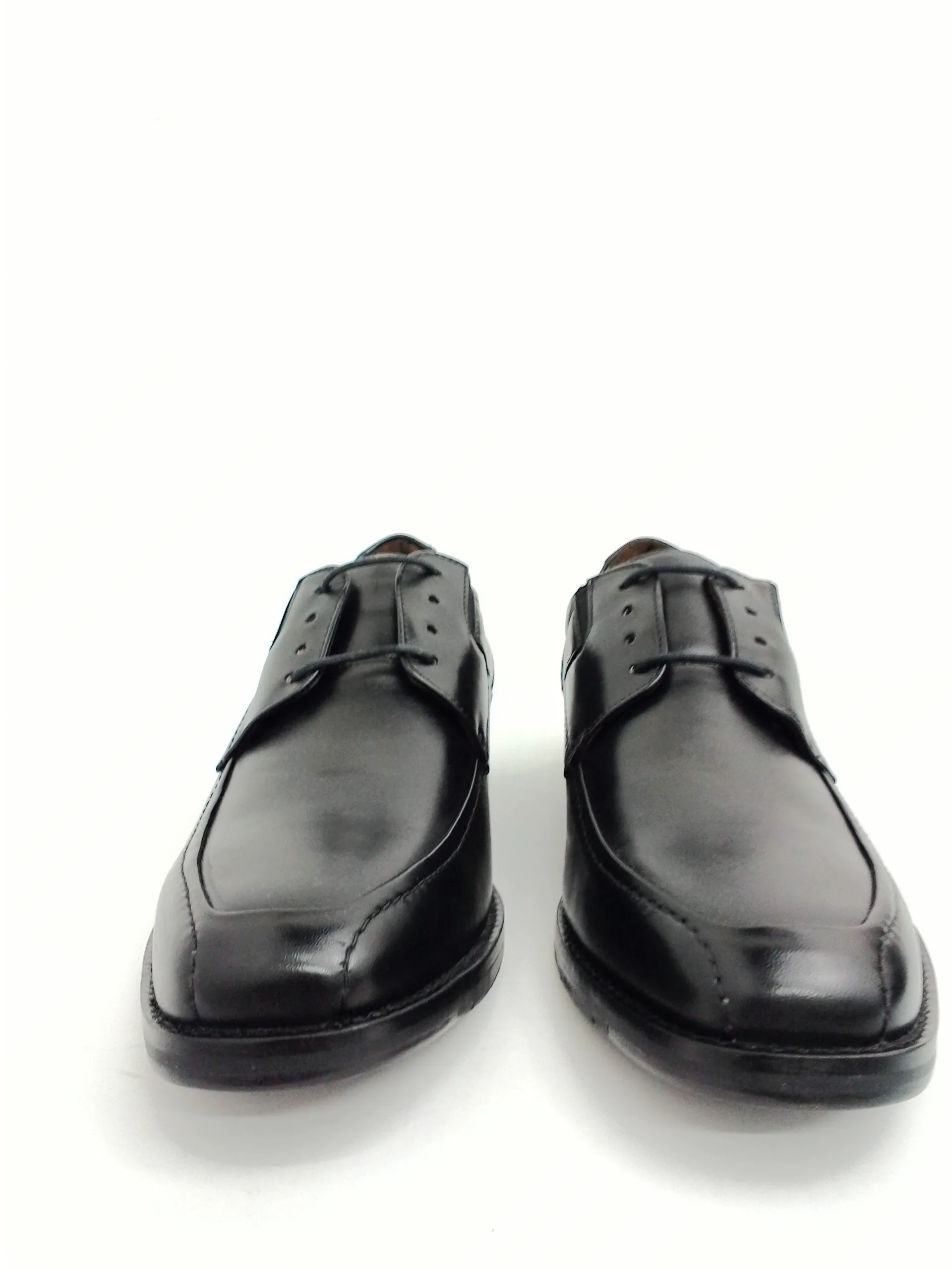Johnston &  Murphy Bartlett Moc Lace-Up Black Nappa Leather Size 8.5 M