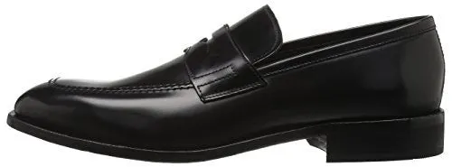 KENNETH COLE NEW YORK MEN'S TAKE A GUESS PENNY LOAFER, BLACK, 12 M US