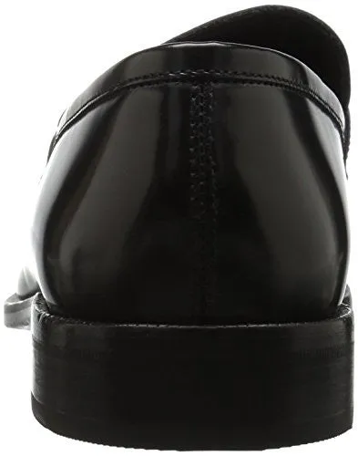 KENNETH COLE NEW YORK MEN'S TAKE A GUESS PENNY LOAFER, BLACK, 12 M US