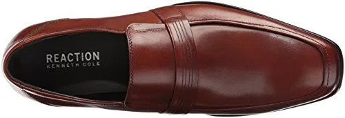 KENNETH COLE REACTION MEN'S MILL-ENIAL SLIP-ON LOAFER, COGNAC, 13 M US
