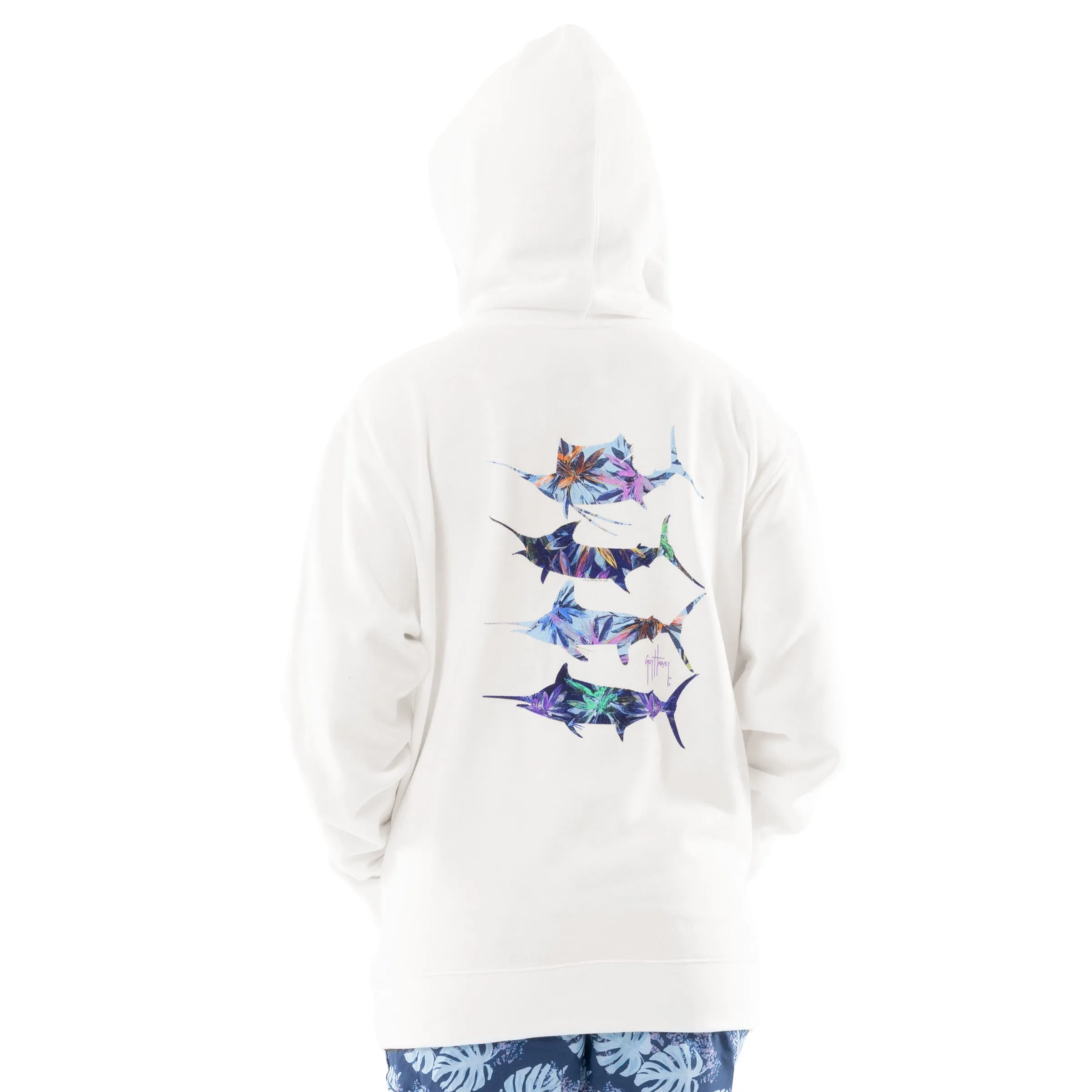 Ladies Wild Flowers Fleece Hoodie