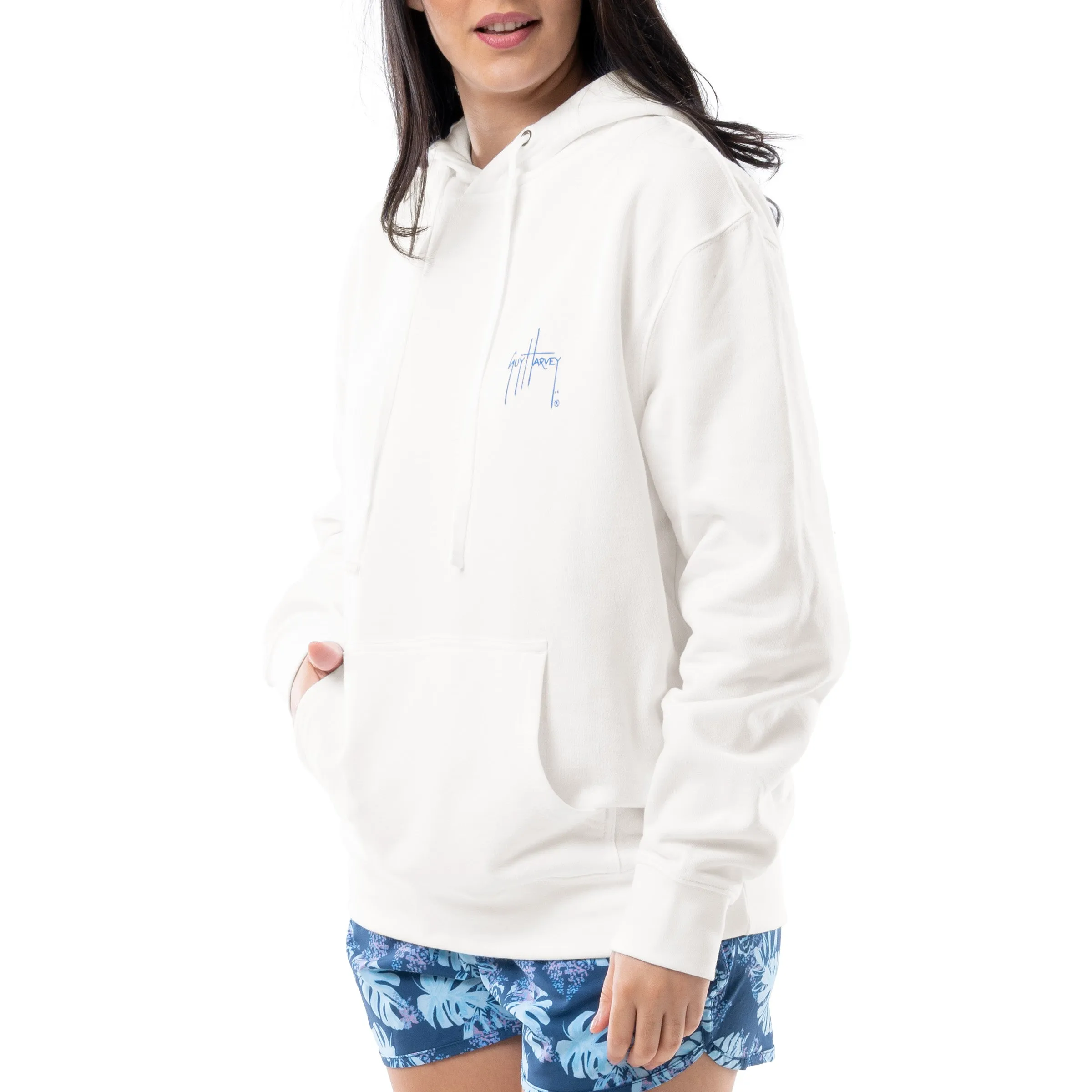 Ladies Wild Flowers Fleece Hoodie