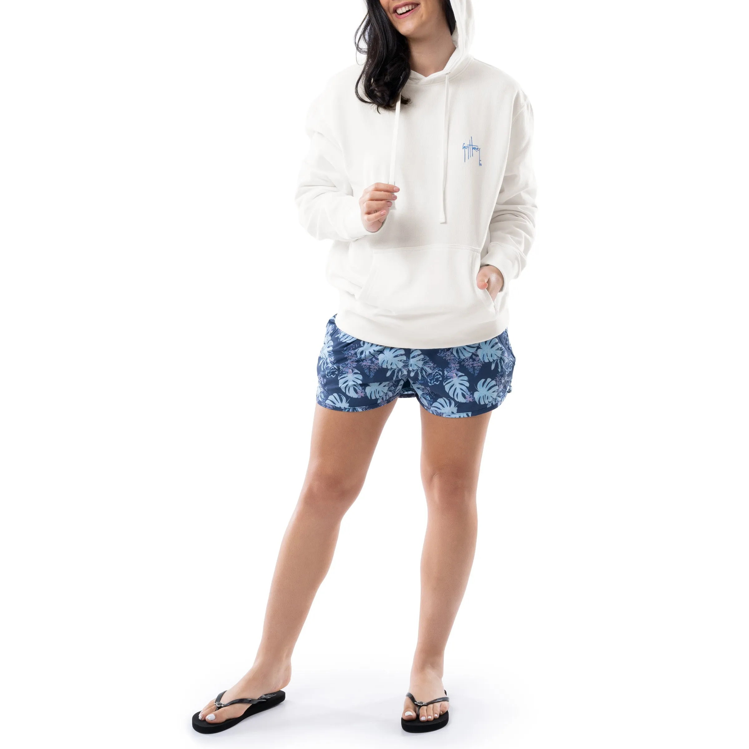 Ladies Wild Flowers Fleece Hoodie