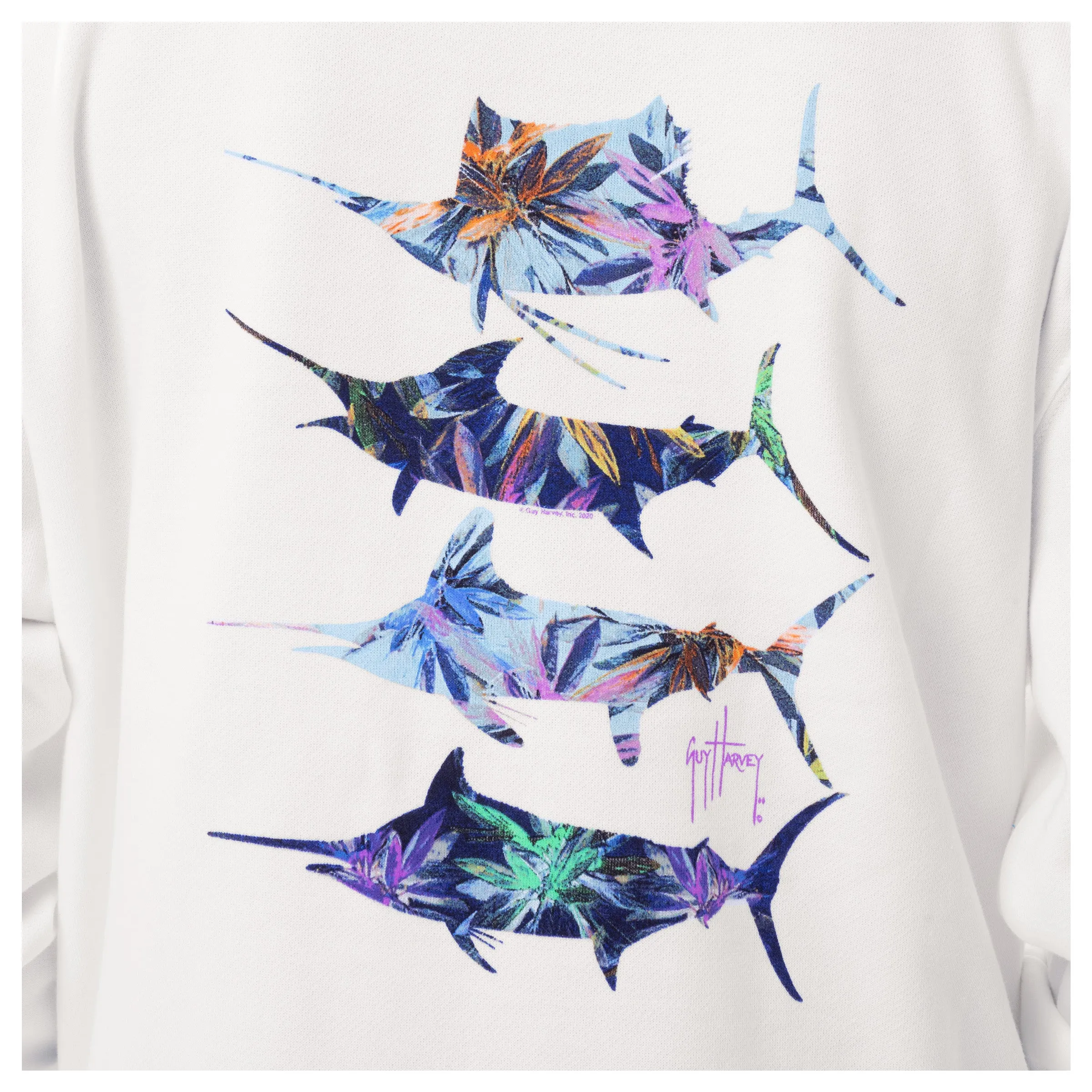 Ladies Wild Flowers Fleece Hoodie