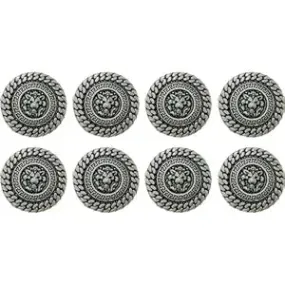 Lion's Pride Metal Buttons(Pack of 8 Buttons)