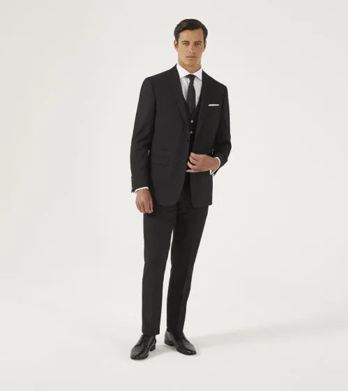 Madrid Black Male Fit Suit Jacket
