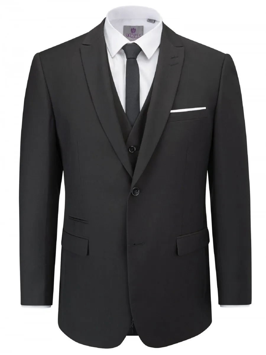 Madrid Black Male Fit Suit Jacket