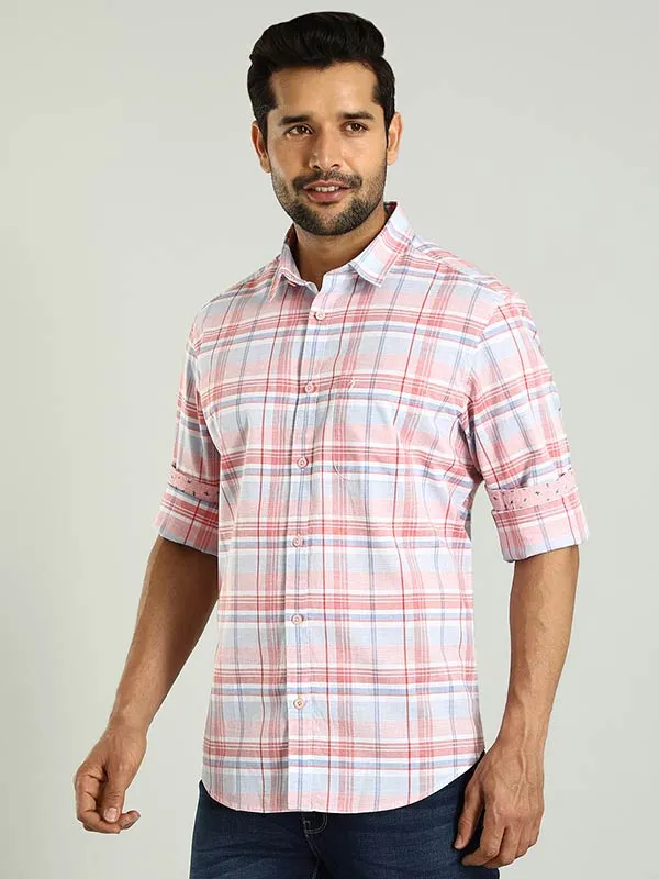 Men Checked Full Sleeve Cotton Shirt