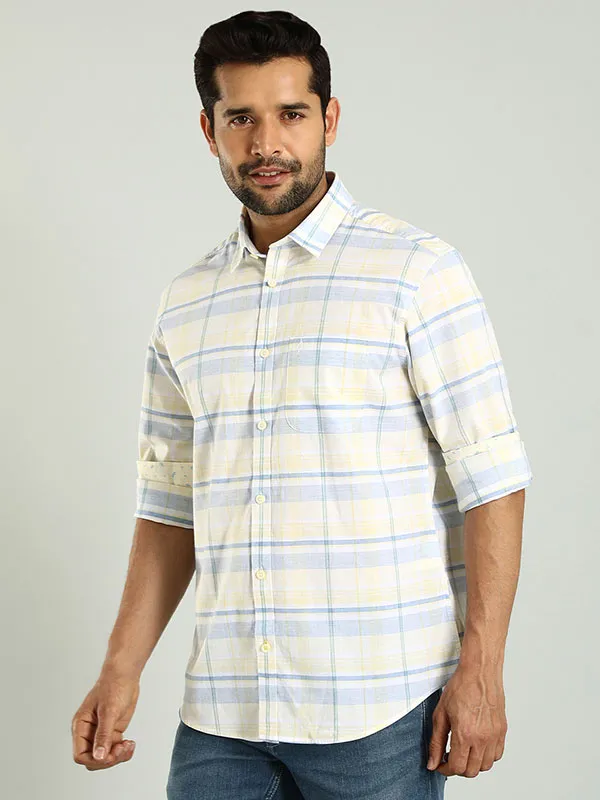 Men Checked Full Sleeve Cotton Shirt