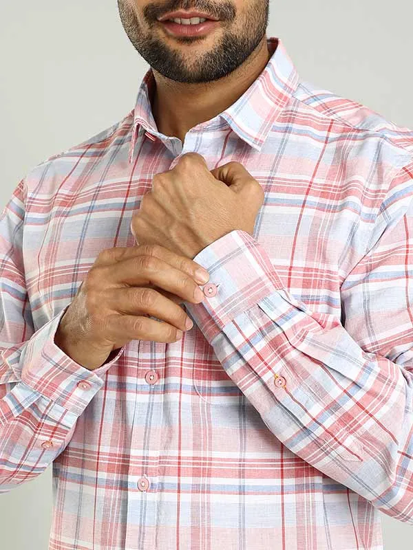 Men Checked Full Sleeve Cotton Shirt