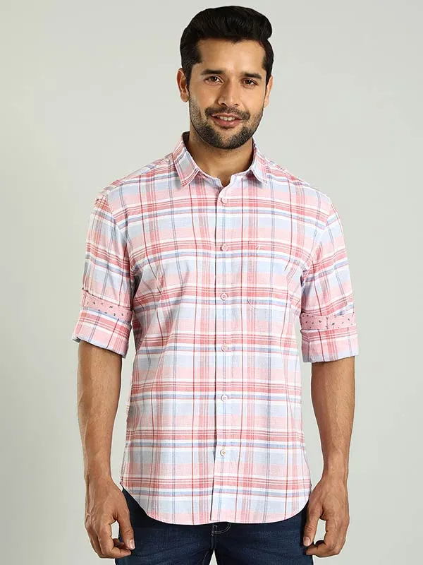 Men Checked Full Sleeve Cotton Shirt