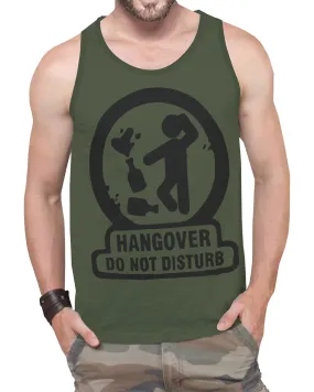 MEN OLIVE GREEN PRINTED SLEEVELESS VEST