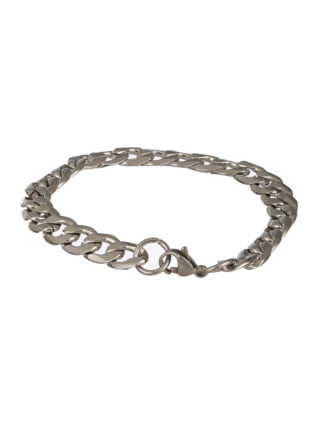 Men Silver-Plated Link Bracelet