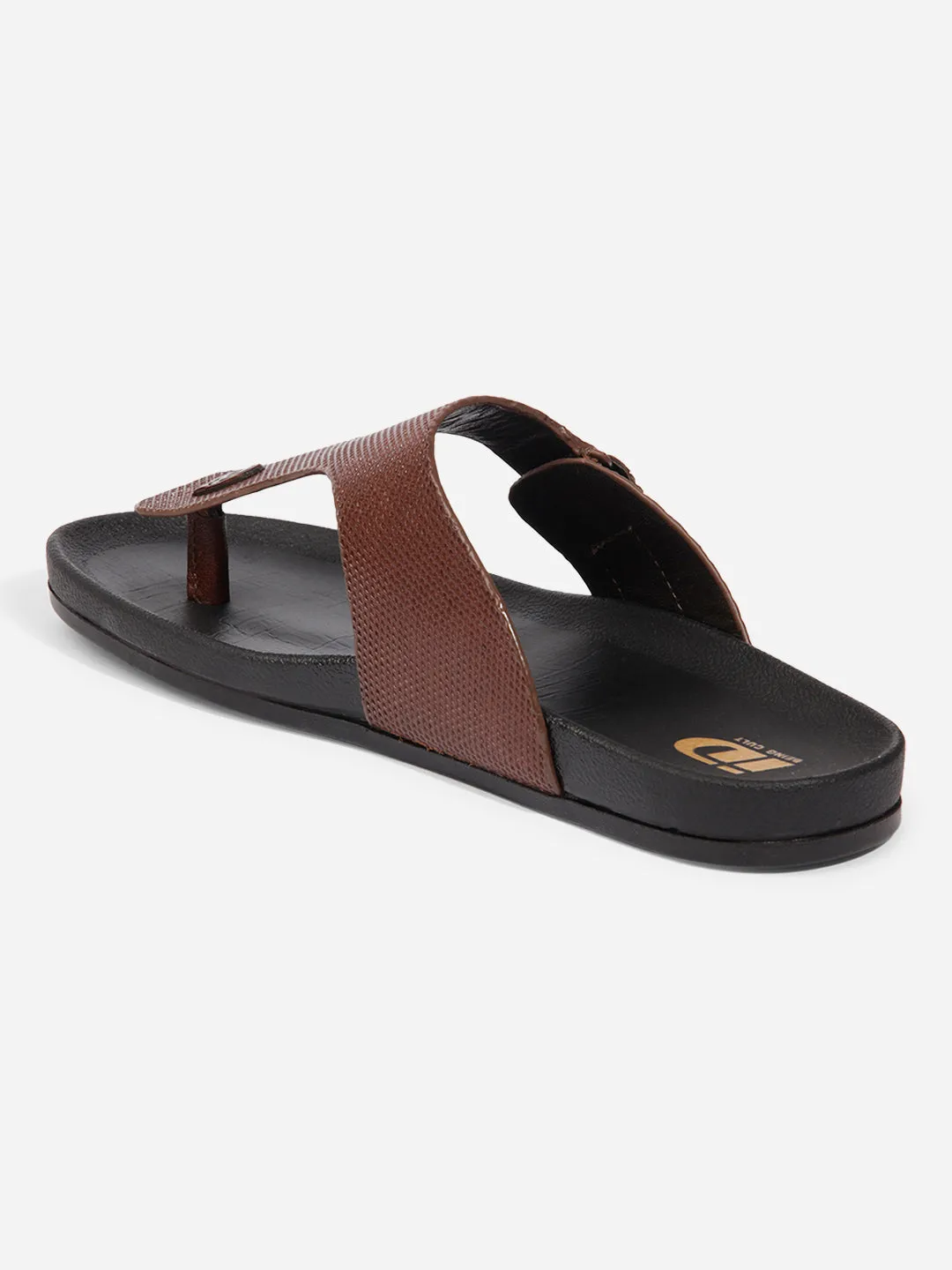 Men Tan Sandal / Slipper (ID4227)