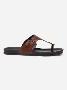 Men Tan Sandal / Slipper (ID4227)