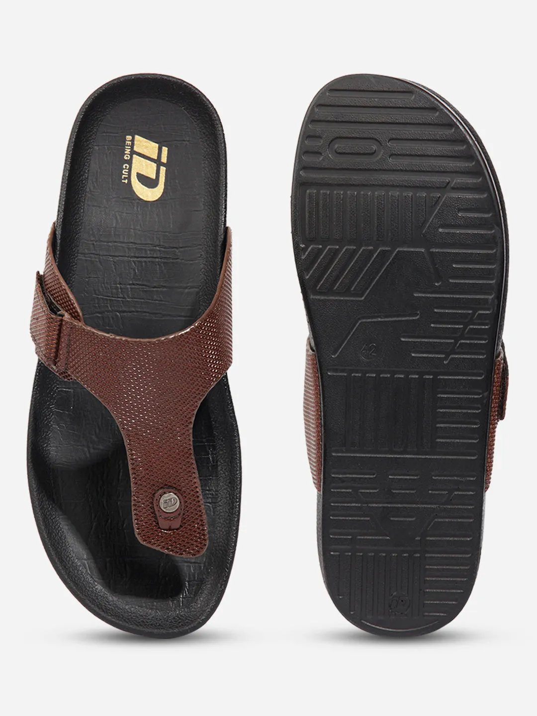 Men Tan Sandal / Slipper (ID4227)