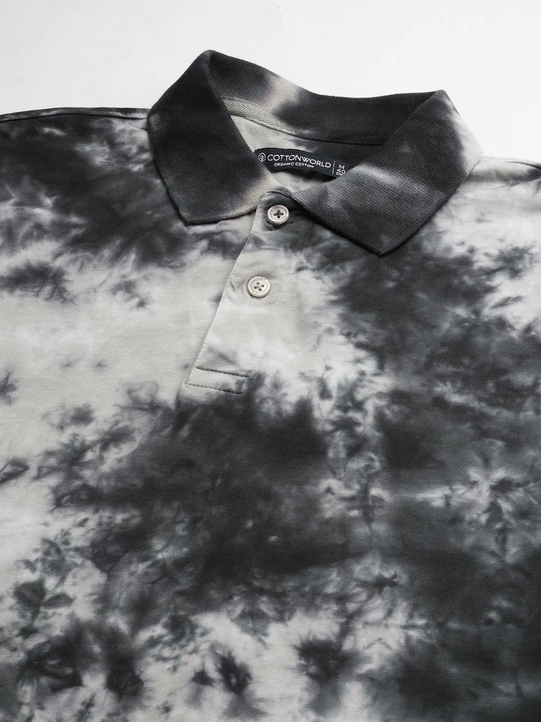 Men's Black Cotton Regular Fit TShirt