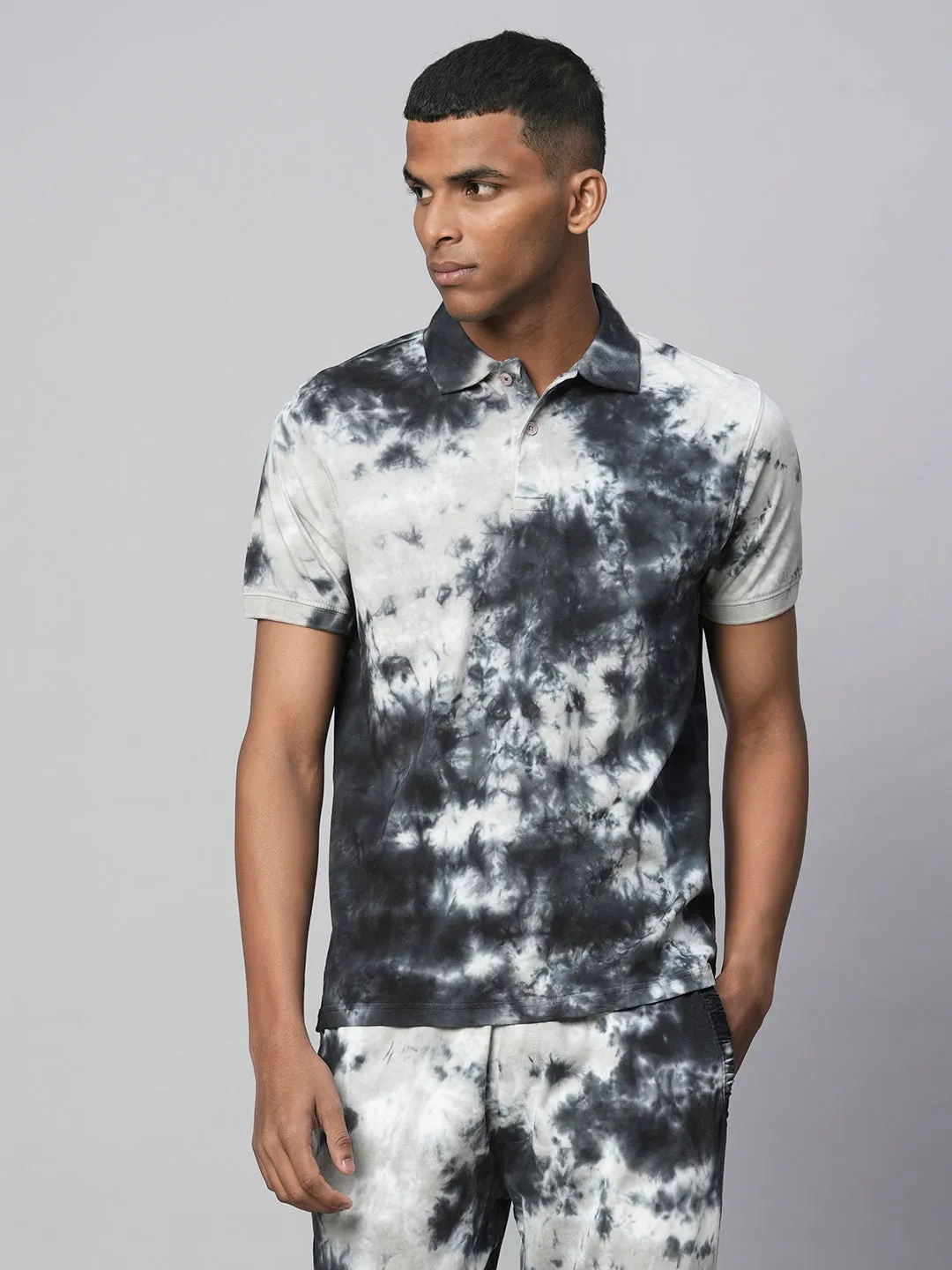 Men's Black Cotton Regular Fit TShirt