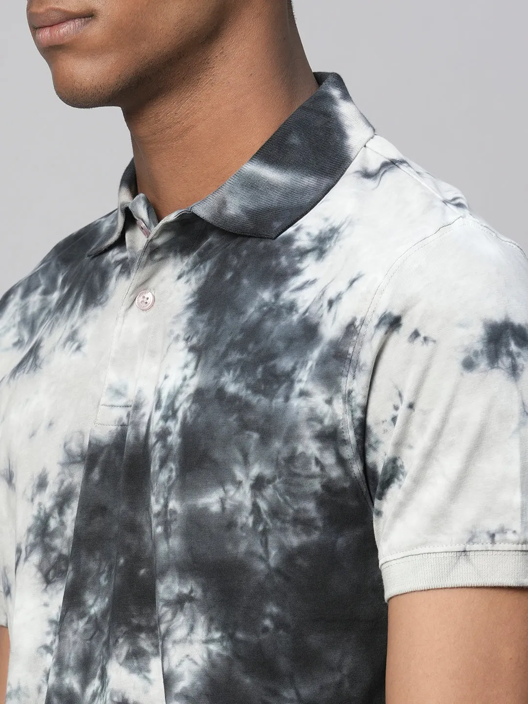 Men's Black Cotton Regular Fit TShirt