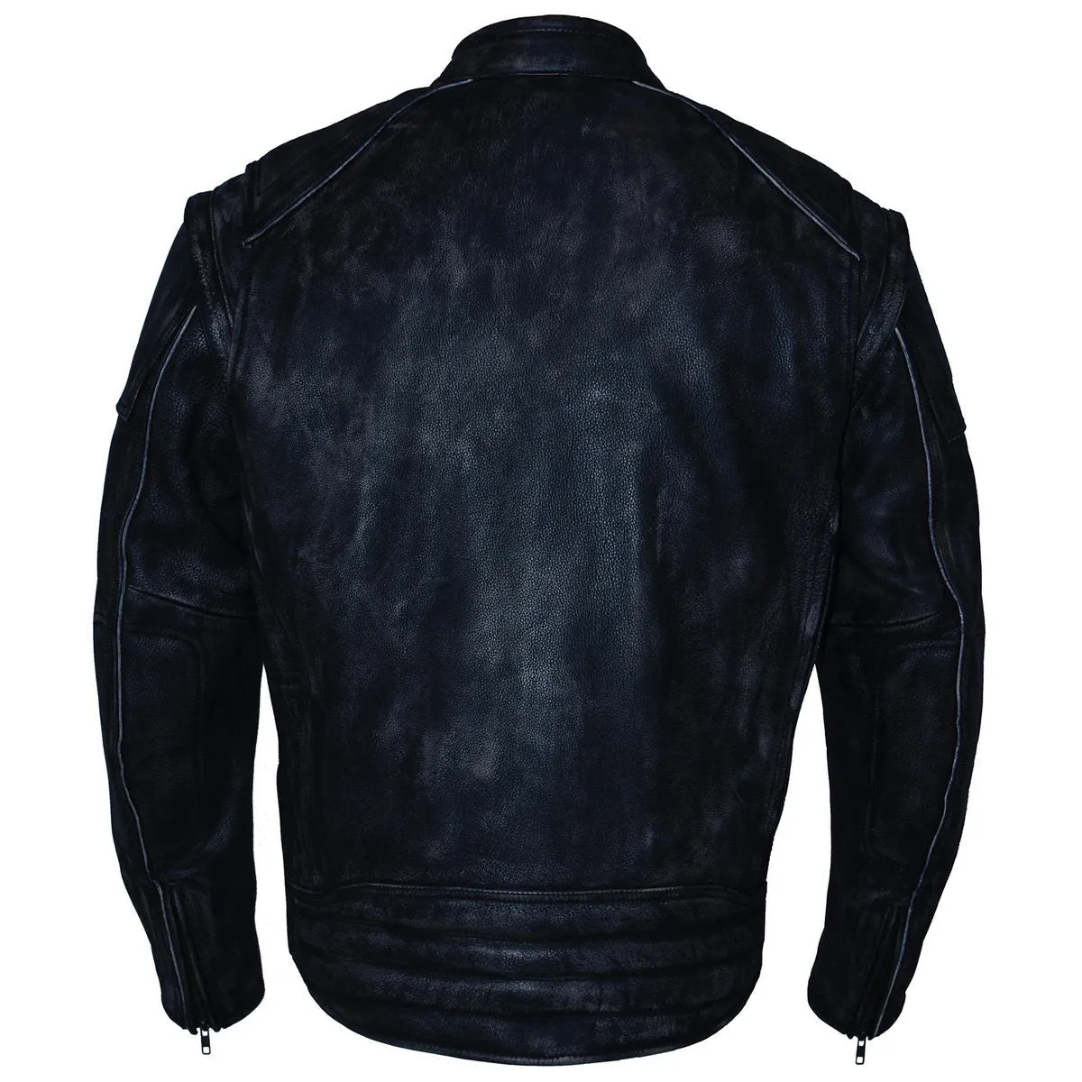 Milwaukee Leather MLM1509 Men's Distressed Brown 2 in 1 Leather Jacket with Zip-Off Sleeves