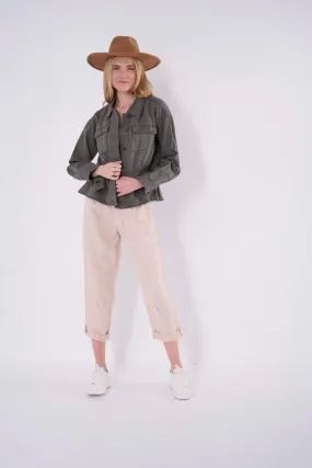 Nicola Solid Pleated Pant