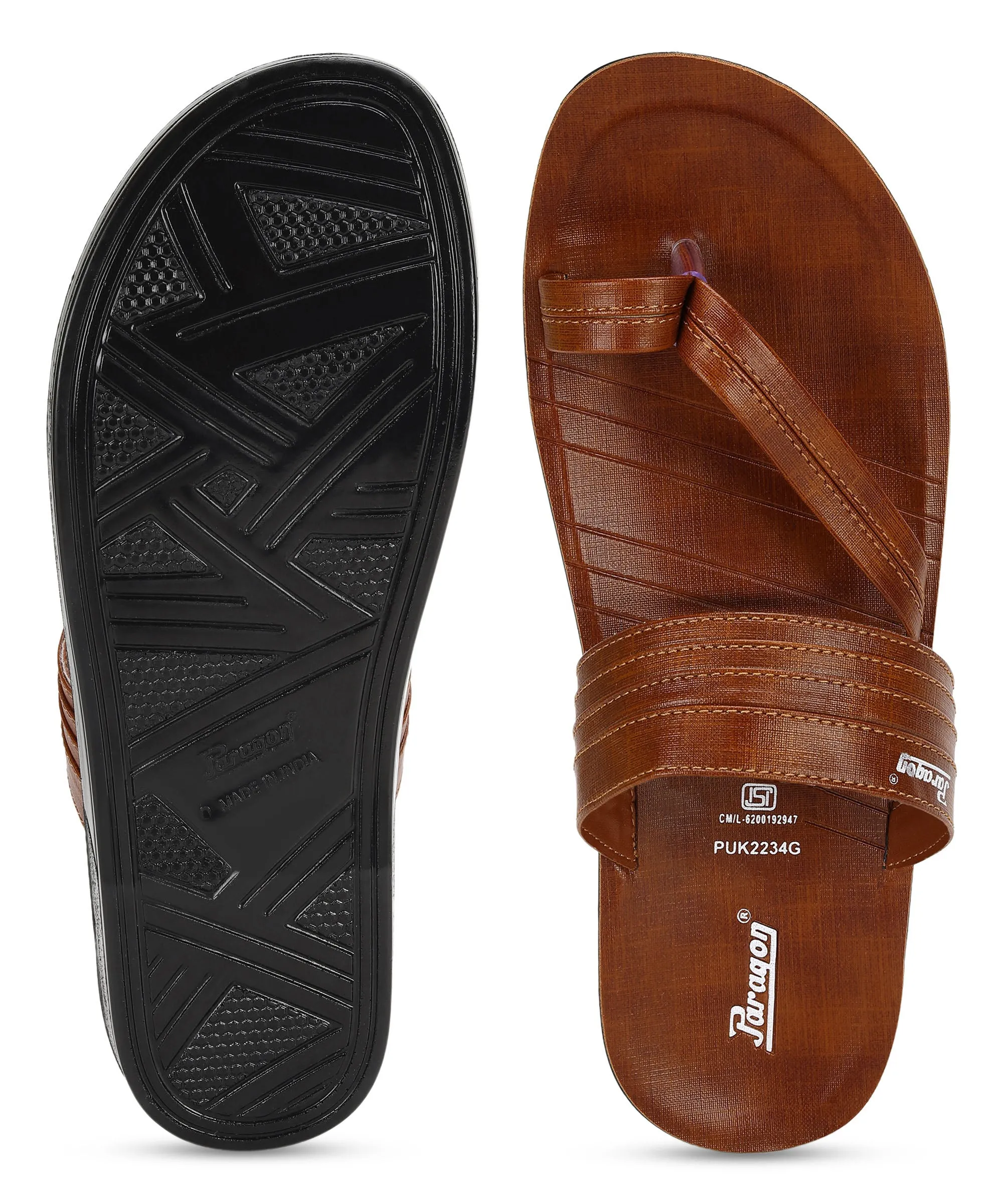 Paragon Men's Casual Slip-on Sandals for Men with Comfortable Sole