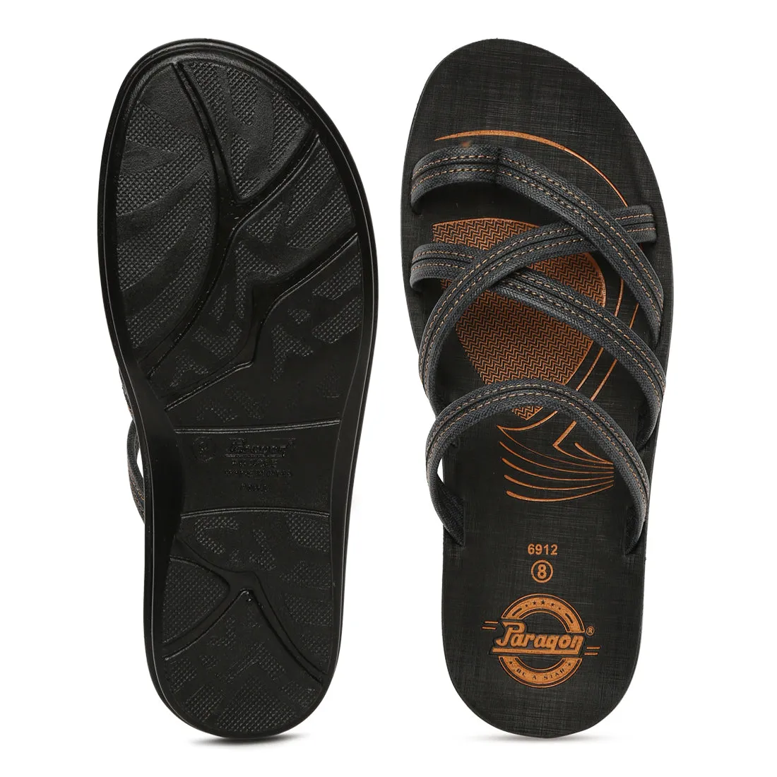 Paragon Mens Stylish PU6912G Sandals | Comfortable Outdoor Footwear | Suitable for Casual and Formal Occasions | Cushioned Soles for Daily Use