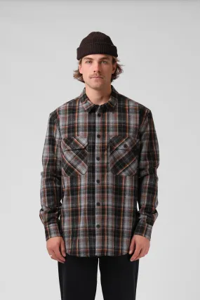 Plaid L/S Shirt - Navy / Rust