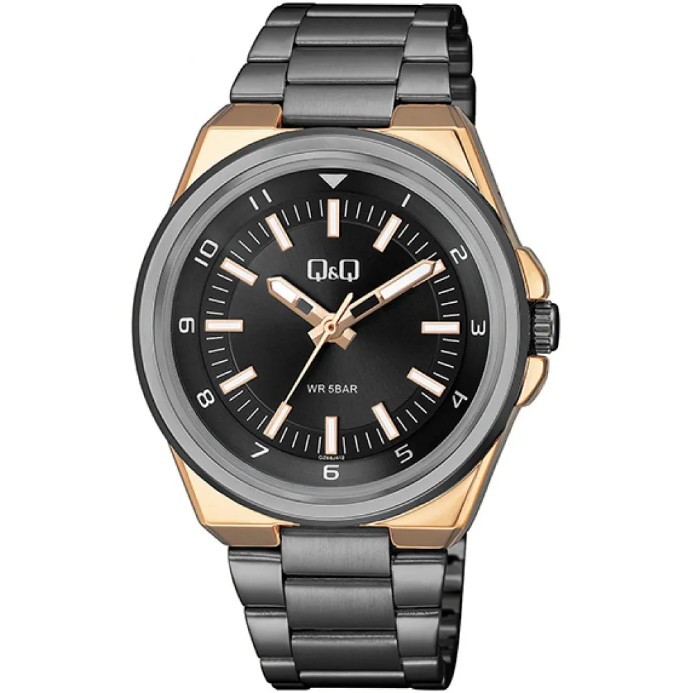 Mens Stylish Wrist Watch - Model QZ68J412Y by Q&Q