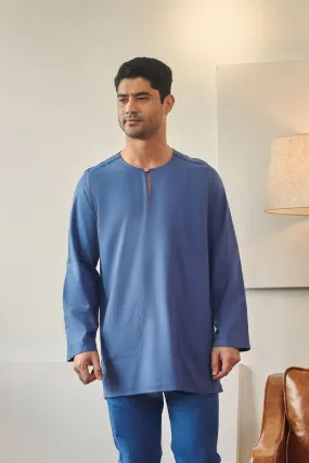 Rasa Sayang Men Kurta - Steel Blue