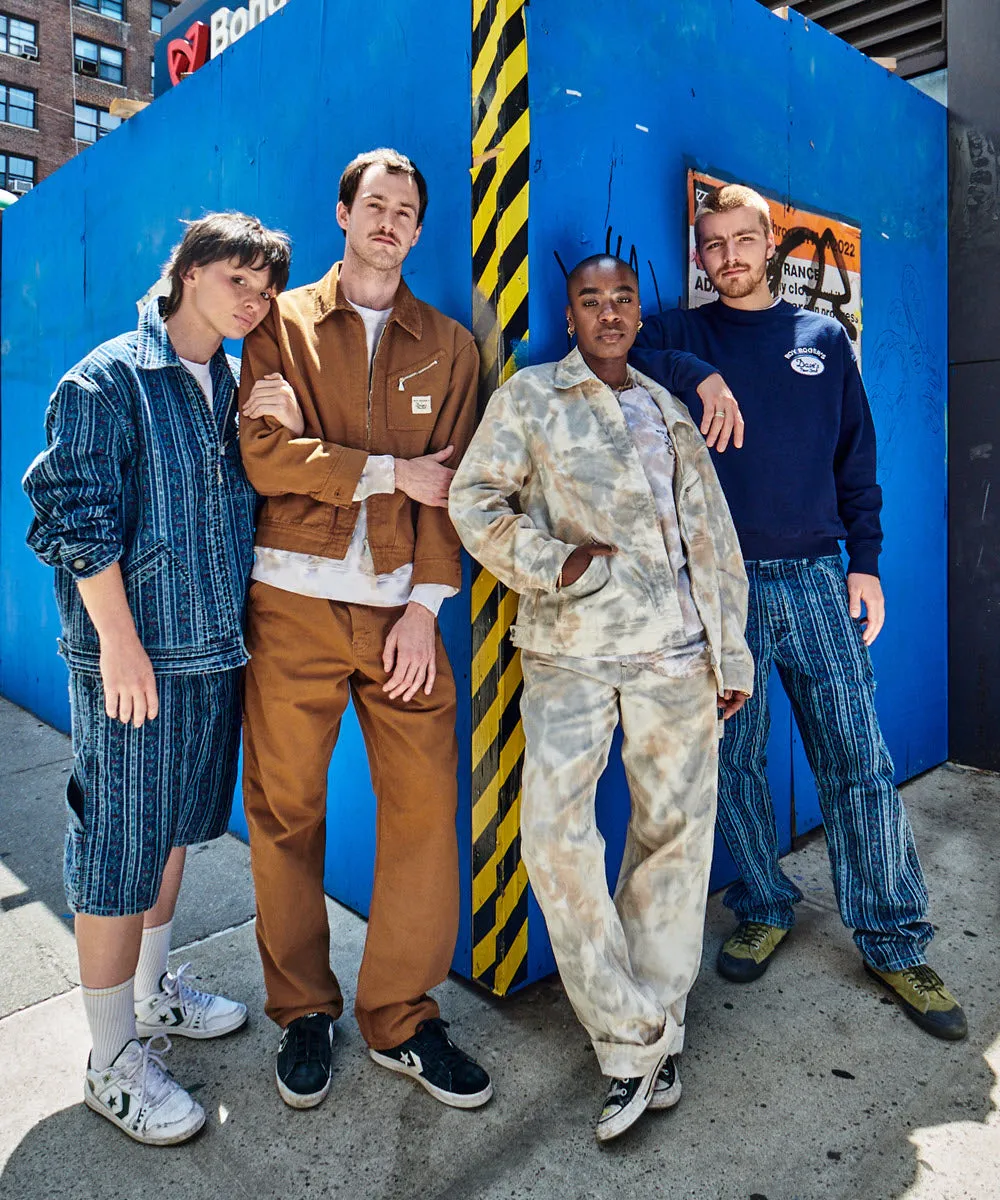 Roy Roger’s X Dave’s New York Collab Work Pants - Grey Tie Dye