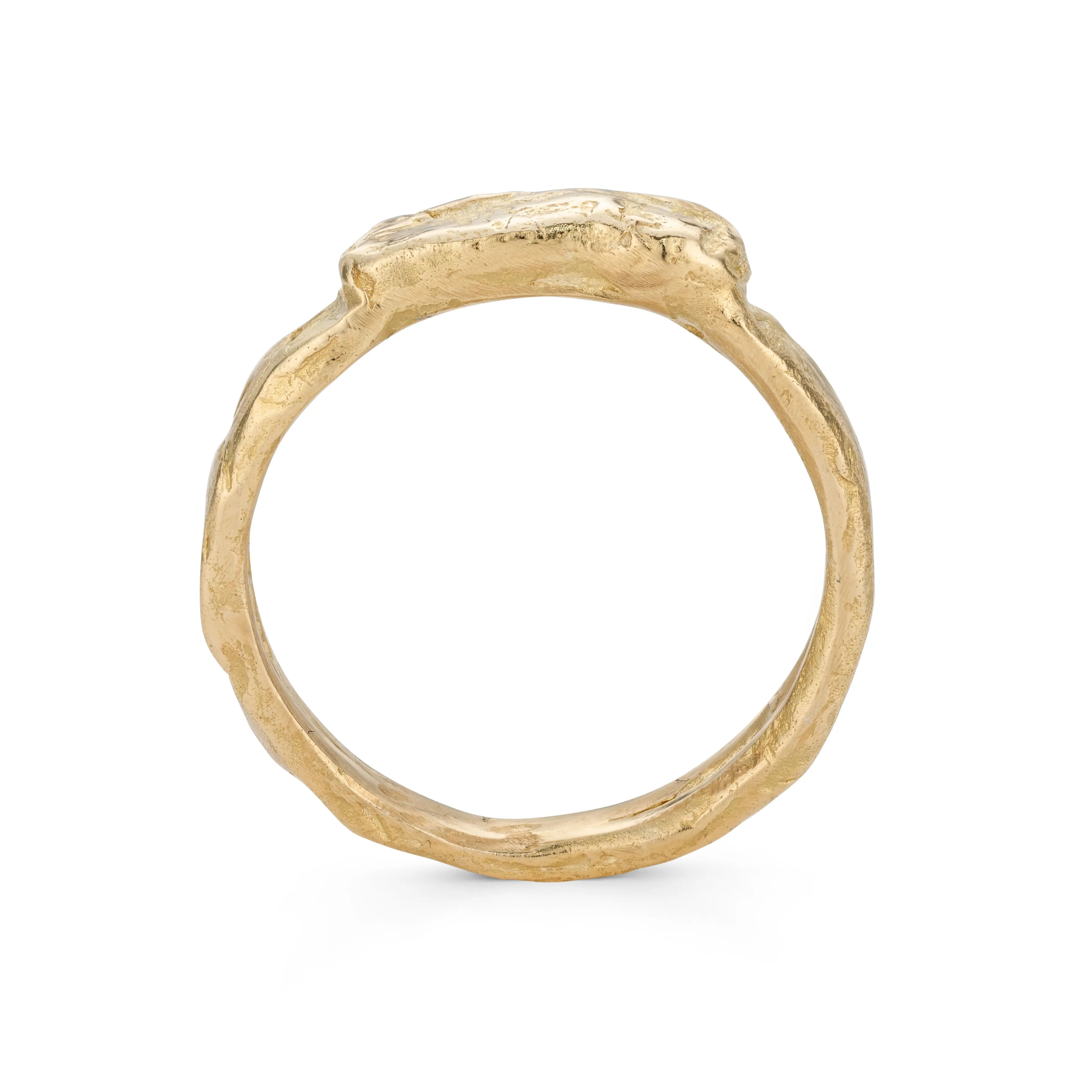 Signet Men-Amber Ring 18ct Gold
