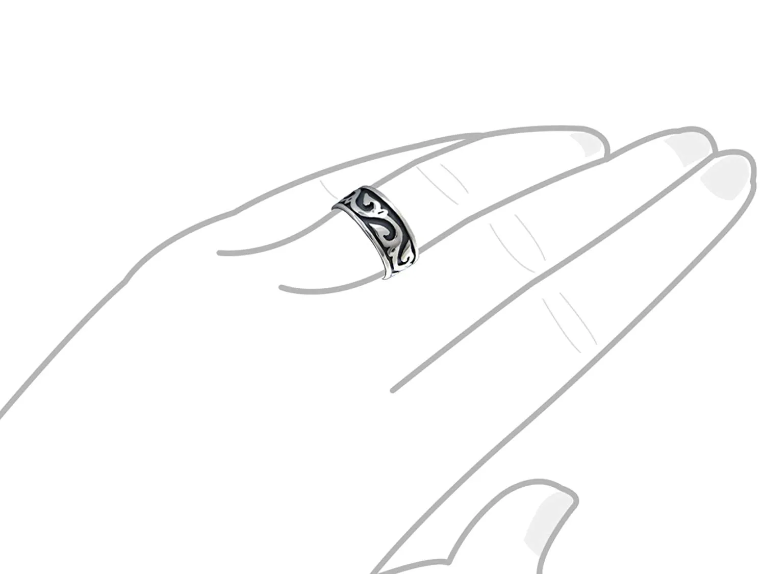 Sterling Silver Tribal Ring