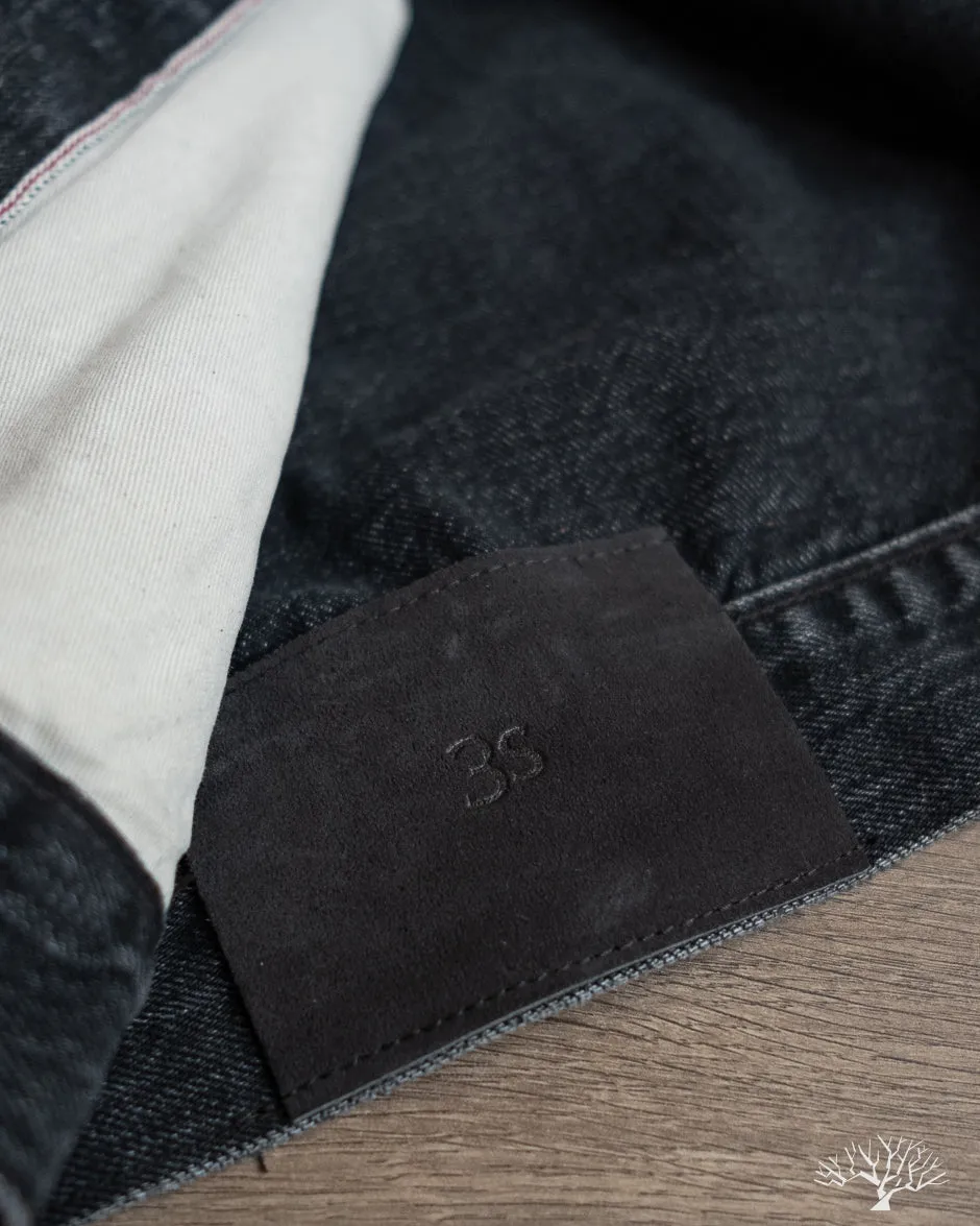 Stonewashed Type 3s Denim Jacket - Black