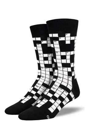 Sunday Crossword Men's Socks