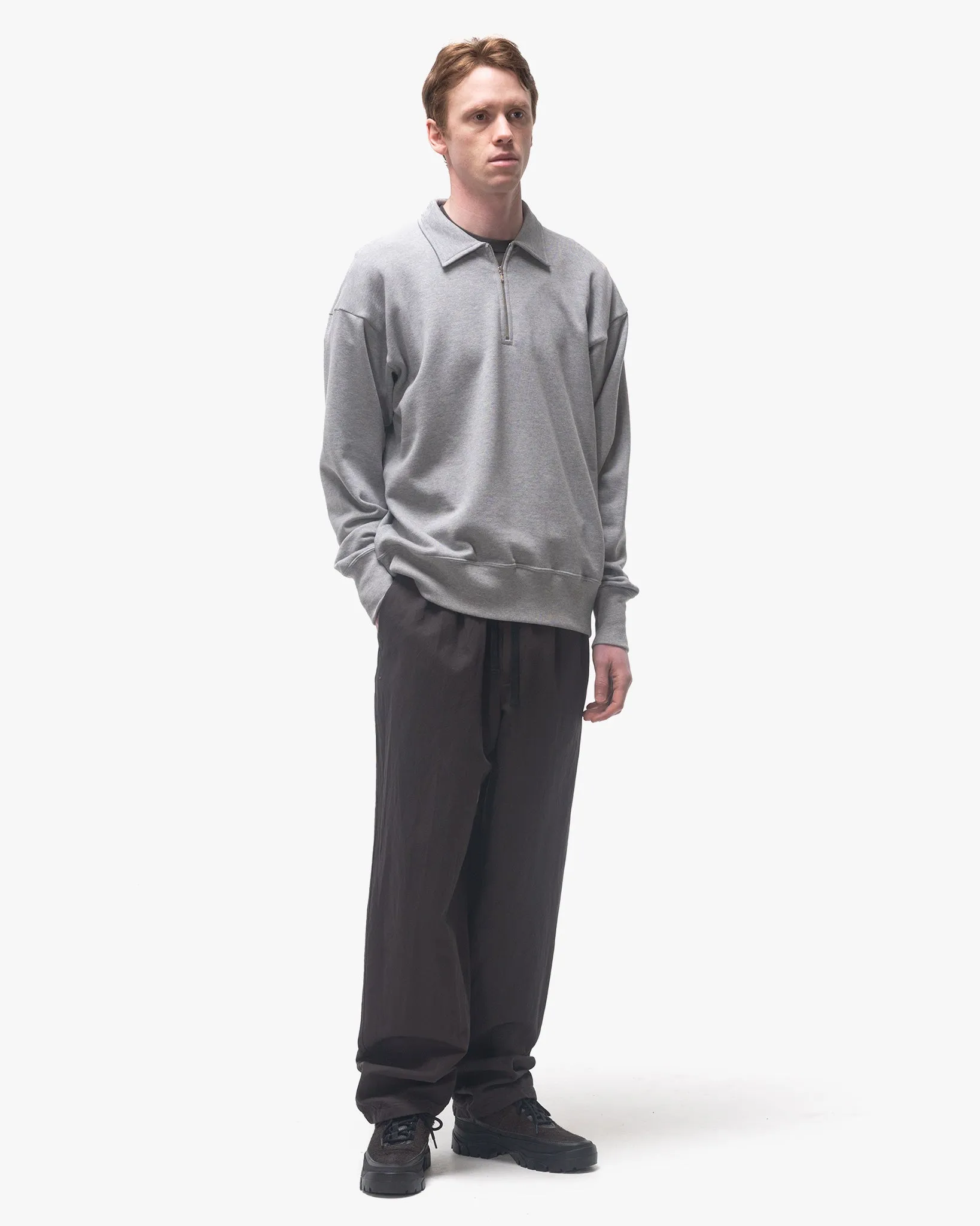 Suvin Sweat Halfzip Pullover Feather Grey