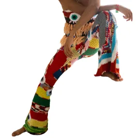 Trippy Crochet Eye Bell Bottoms
