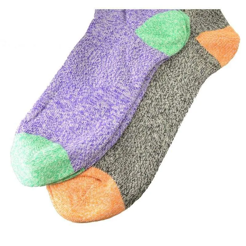 Twisted Marled Colorful Cotton Men Crew