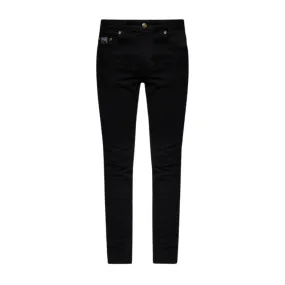 Versace Jeans Couture Piece Number Slim Fit Black Denim Jeans