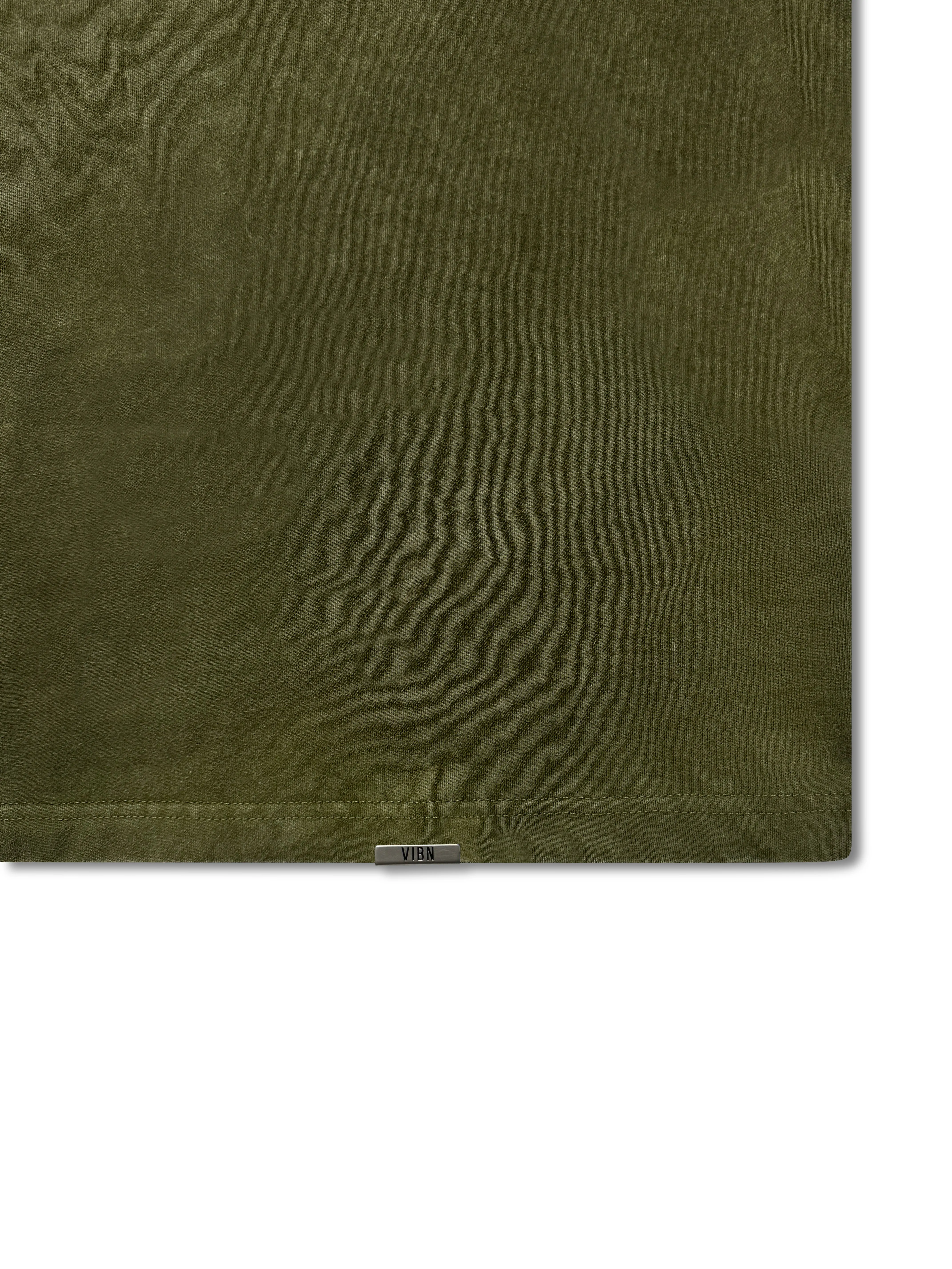 Vibn Heavyweight Mineral T-Shirt - Moss Green