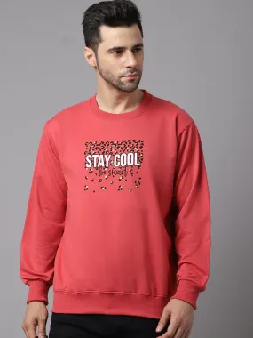 Vimal Jonney Fleece Round Neck Printed Sweatshirt for Men