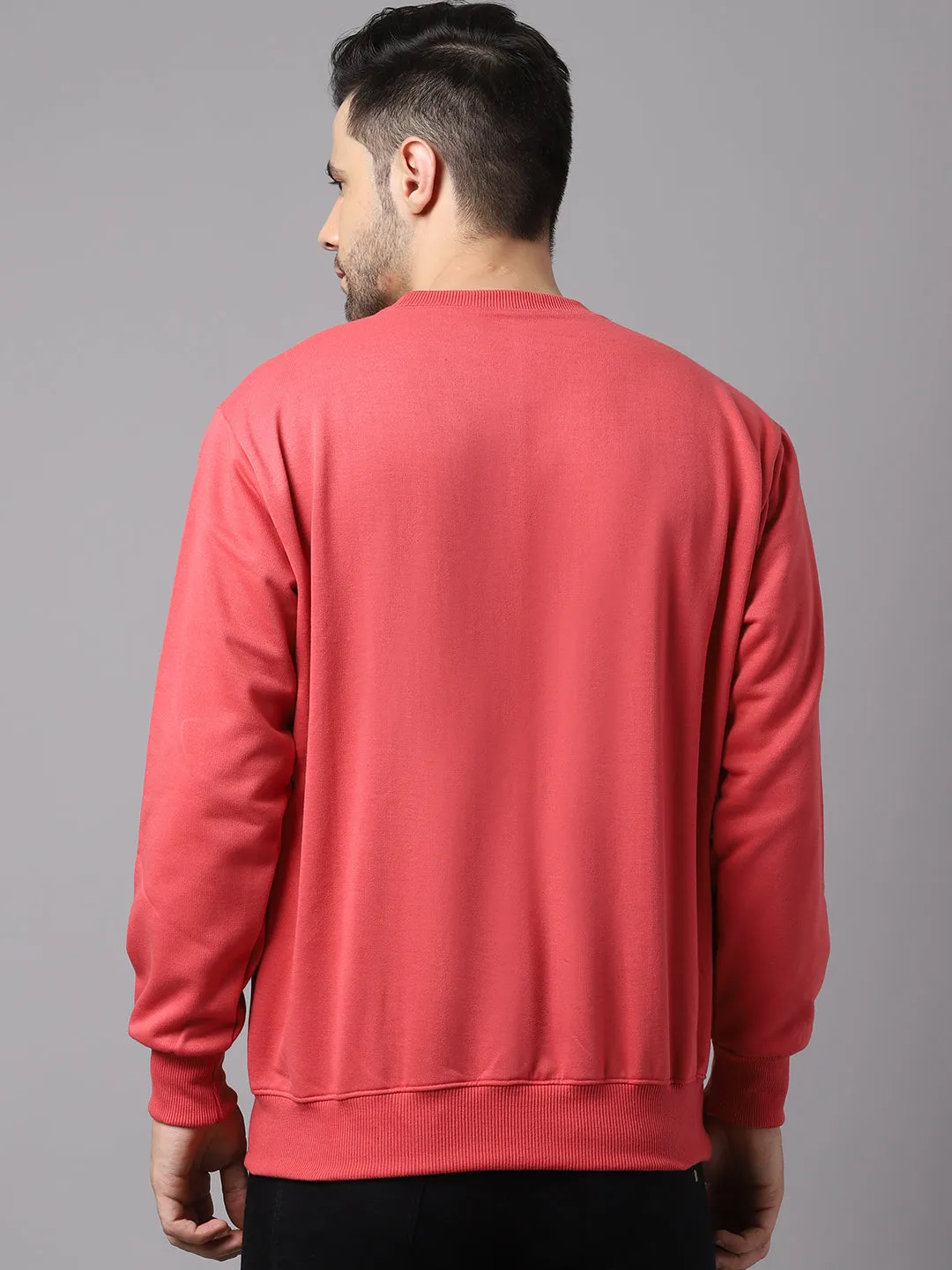 Vimal Jonney Fleece Round Neck Printed Sweatshirt for Men