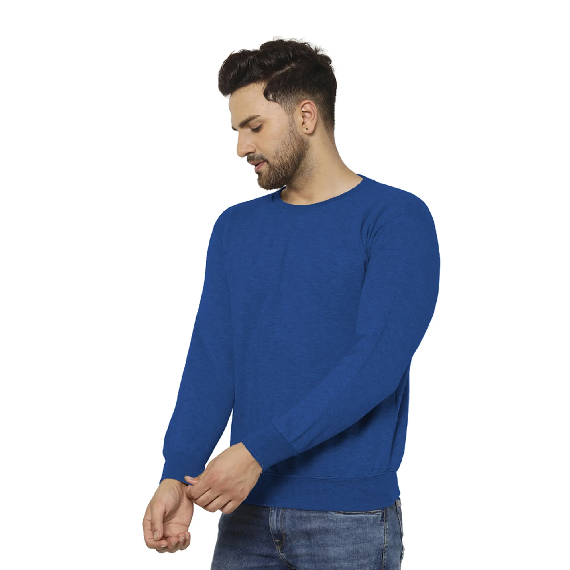 Vimal Jonney Fleece Round Neck Sweatshirt for Men