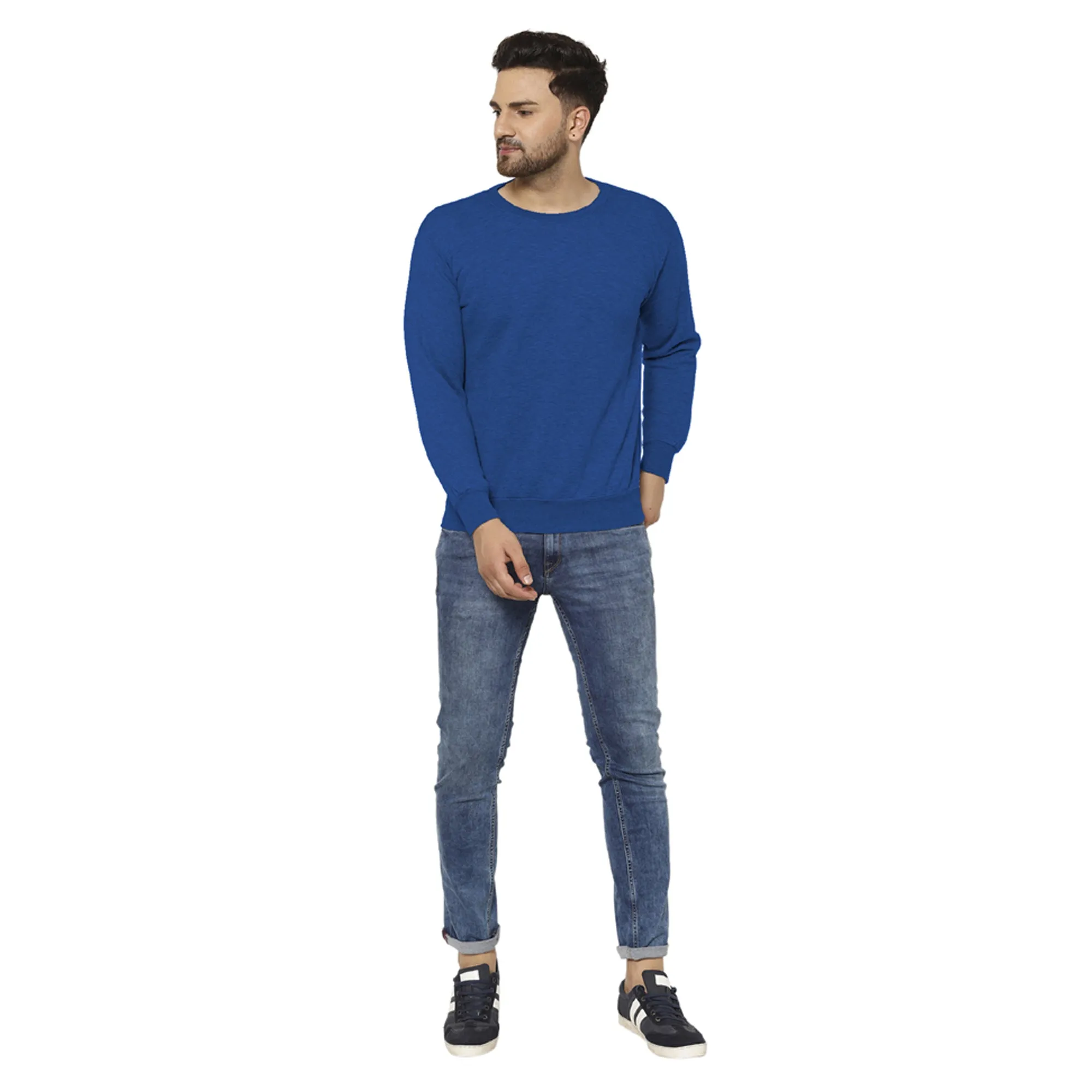 Vimal Jonney Fleece Round Neck Sweatshirt for Men