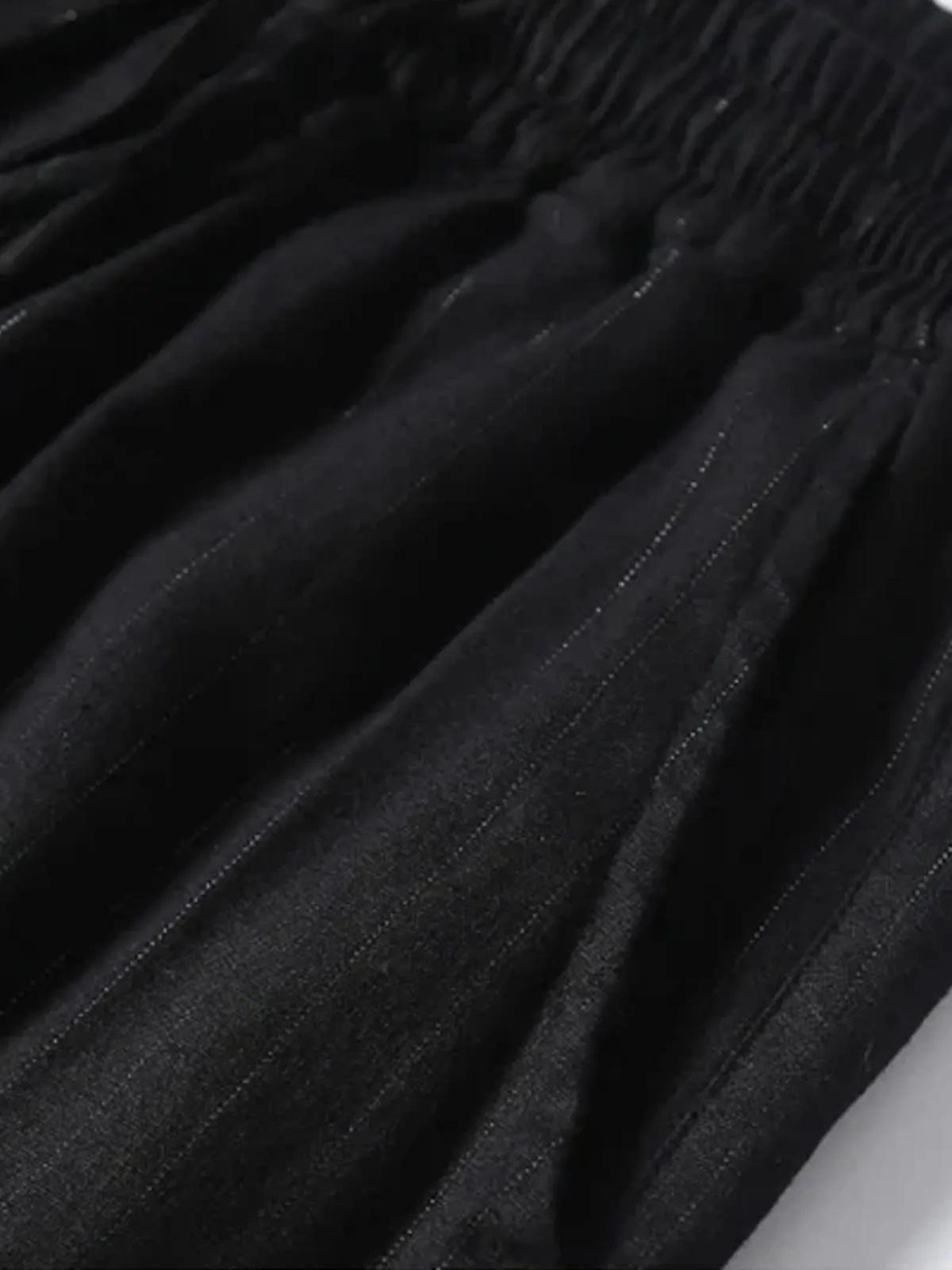 Wabash Stripe Cotton Linen Blend Pants