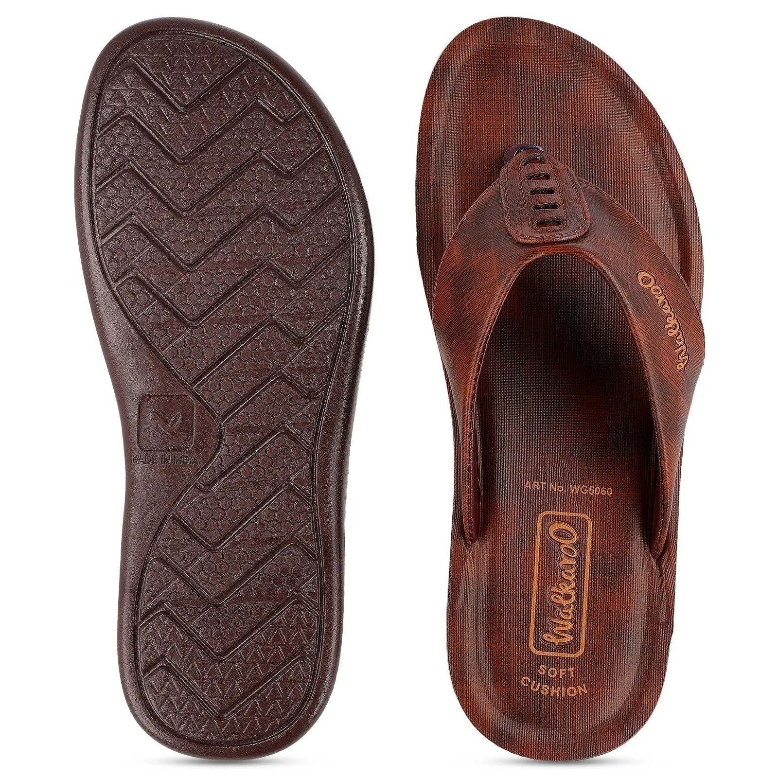 Walkaroo Men Sandals  - WG5060 Brown